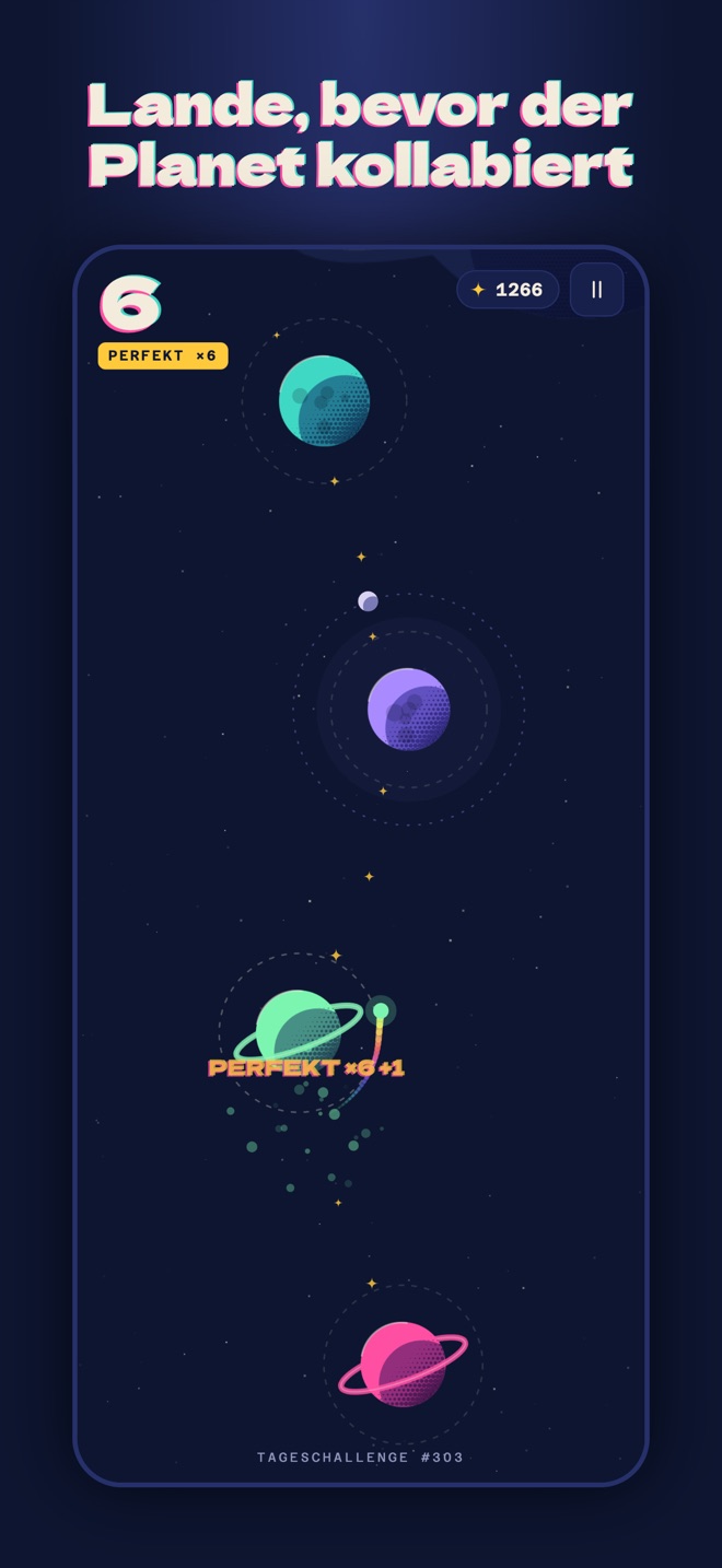 Der Satellit fliegt von Planet zu Planet, Kombo Perfekt ×6