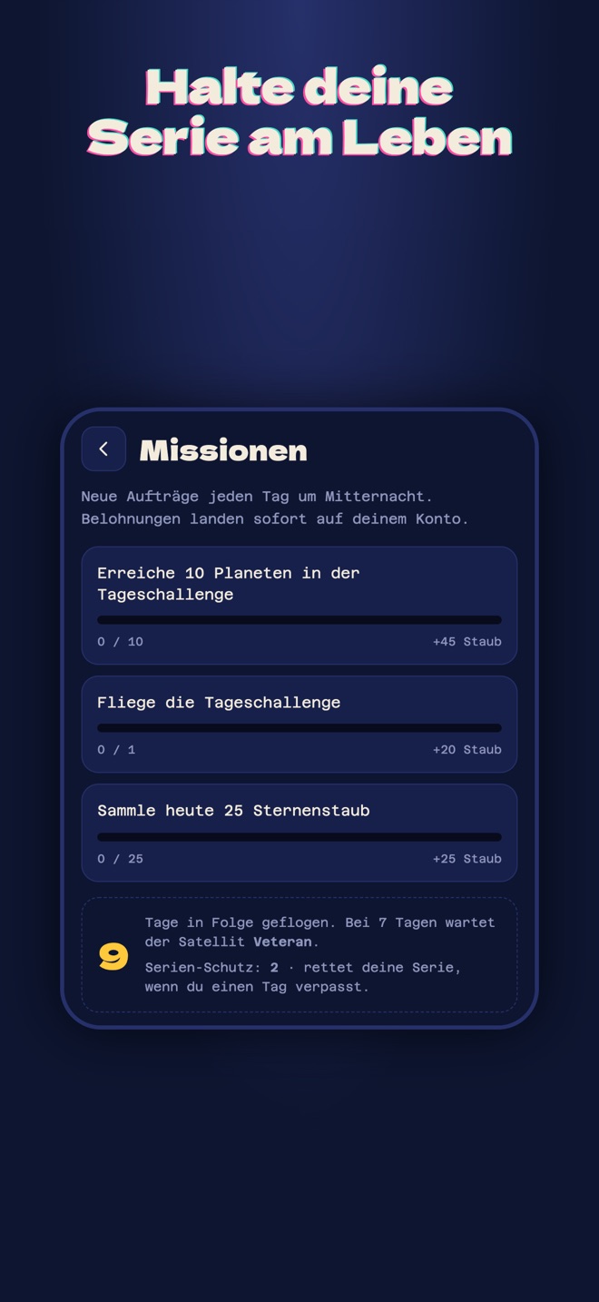 Tägliche Missionen und Serie
