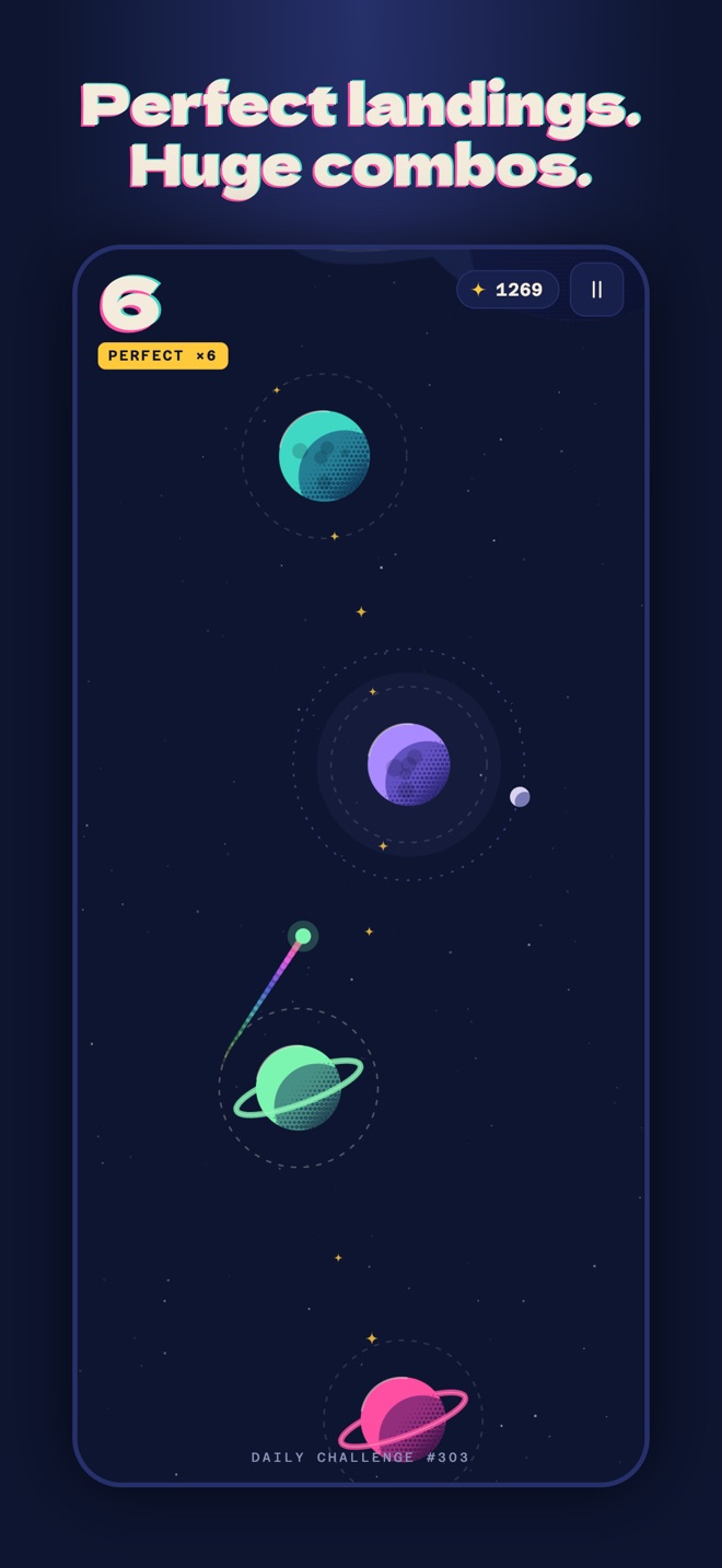 Perfect landings with combo and stardust